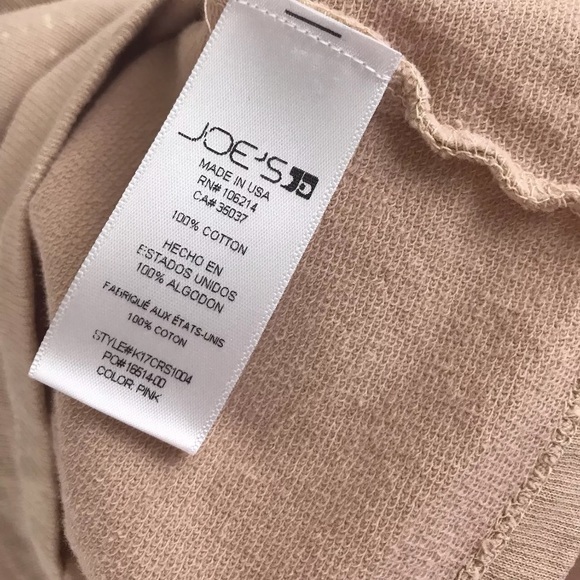 Joe’s Jeans Cropped Top Bell Sleeves Light Wash XL - Picture 7 of 8